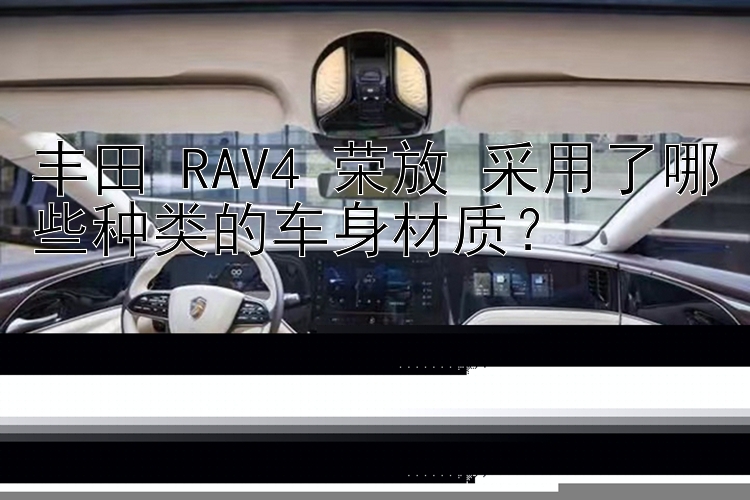 丰田 RAV4 荣放 采用了哪些种类的车身材质？