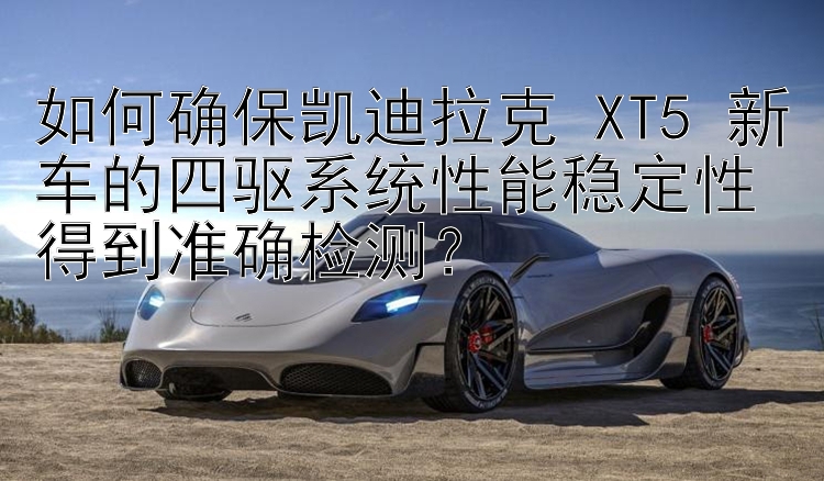 如何确保凯迪拉克 XT5 新车的四驱系统性能稳定性得到准确检测？